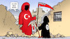 Cartoon: Türkei und IS-Gefängnisse (small) by Harm Bengen tagged türkei,is,islamischer,staat,terroristen,terrorismus,gefängnisse,vater,starwars,invasion,syrien,einmarsch,rojava,kurden,krieg,tod,trümmer,harm,bengen,cartoon,karikatur