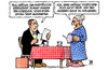 Cartoon: Unisex-Tarife (small) by Harm Bengen tagged unisex,tarife,tarif,versicherung,mann,frau,benachteiligung,studieren,sex,vertreter,kaffee,vertrag