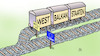 Cartoon: Westbalkan-Gipfel (small) by Harm Bengen tagged west,balkan,staaten,westbalkan,gipfel,eu,beitritt,abstellgleis,zug,bahn,gleise,weiche,beitrittsverhandlungen,harm,bengen,cartoon,karikatur