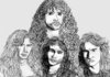 Cartoon: Megadeth (small) by LeMommio tagged megadeth heavy metal band
