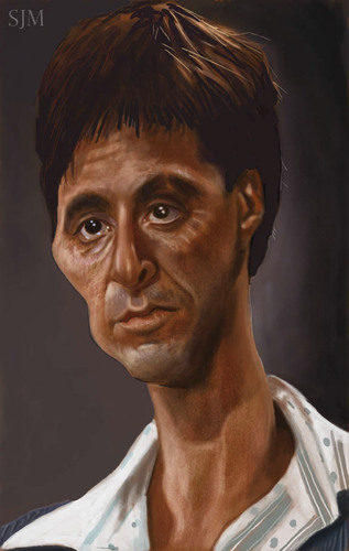 Cartoon: Al Pacino (medium) by jonesmac2006 tagged caricature