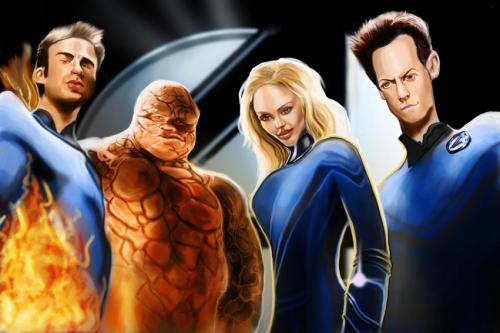 Cartoon: Fab Four (medium) by jonesmac2006 tagged marvel