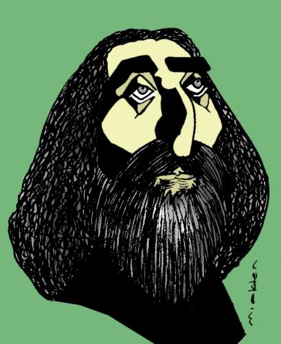 Cartoon: bahadir akkuzu karikatur portre (medium) by muharrem akten tagged bahadir,akkuzu,karikatur,portre,unlu,sanatci,muzisyen,muharrem,akten