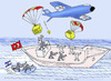 Cartoon: mavi marmara (small) by muharrem akten tagged mavi marmara israel insani yardim turkiye birlesmis milletler operasyon karikatur muharrem akten humor