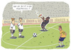 Cartoon: Anpfiff (small) by Jünger  Schlanker tagged fussball,wm,2010,südafrika,fifa,schwarz,weiß,musik,music,soccer