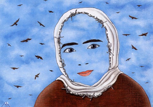 Cartoon: woman (medium) by ASKIN AYRANCIOGLU tagged woman