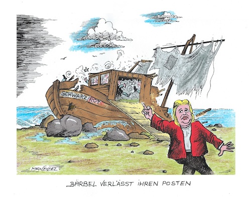 Cartoon: ... (medium) by mandzel tagged deutschland,reformen,bas,rücktritt,koalition,auflösungserscheinungen,politik,deutschland,reformen,bas,rücktritt,koalition,auflösungserscheinungen,politik