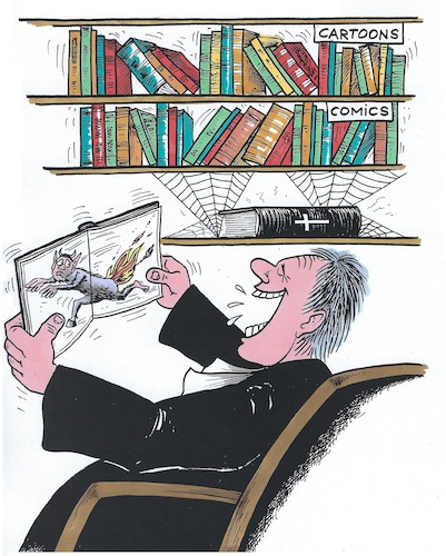 Cartoon: Bibel (medium) by mandzel tagged bibel,glaube,religion,bibel,glaube,religion