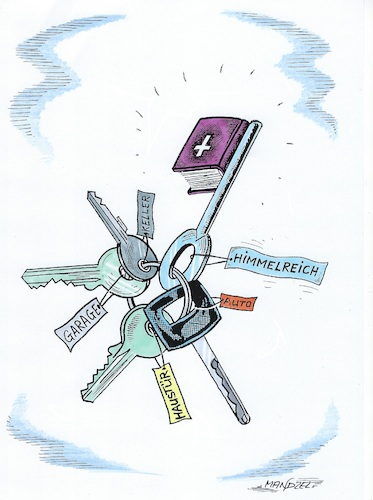 Cartoon: Bibel (medium) by mandzel tagged bibel,glaube,religion,bibel,glaube,religion