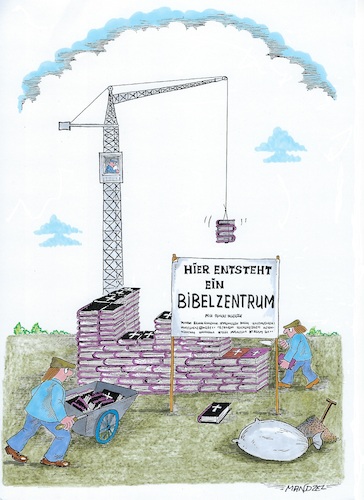 Cartoon: Bibel (medium) by mandzel tagged bibel,glaube,religion,bibel,glaube,religion