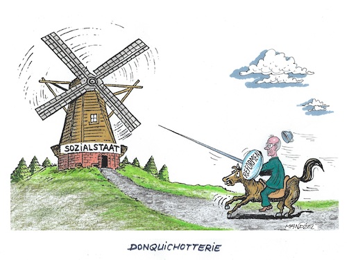 Cartoon: Der Ritter der traurigenGestalt (medium) by mandzel tagged merz,sozialstaat,reformen,deutschland,finanzierungen,fehlpolitik,der,merz,sozialstaat,reformen,deutschland,finanzierungen,fehlpolitik