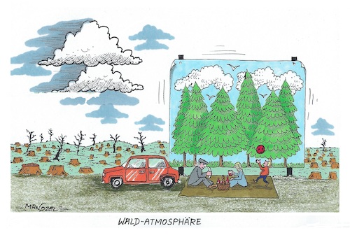 Cartoon: Deutschlands Bäume (medium) by mandzel tagged deutschland,wald,baumsterben,profitstreben,umwelt,naturausbeutung,politik,deutschland,wald,baumsterben,profitstreben,umwelt,naturausbeutung,politik