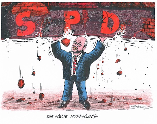 Cartoon: Die neue Hoffnung (medium) by mandzel tagged schulz,kanzlerkandidat,spd,wahlen,chancensteigerung,hoffnung,schulz,kanzlerkandidat,spd,wahlen,chancensteigerung,hoffnung