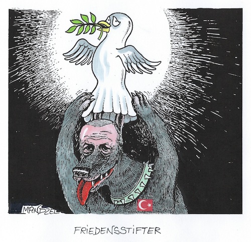 Cartoon: Erdogan will Frieden stiften (medium) by mandzel tagged selenskyj,krieg,erdogan,friedensstifter,ukraine,blutvergießen,sanktionen,energie,selenskyj,krieg,erdogan,friedensstifter,ukraine,blutvergießen,sanktionen,energie