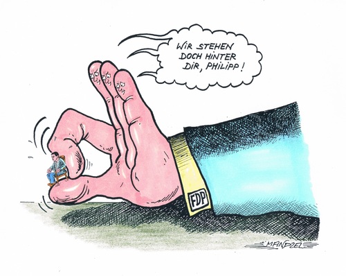 Cartoon: FDP gegen Rösler (medium) by mandzel tagged rösler,fdp,wegschnipsen,rösler,fdp,wegschnipsen