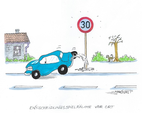 Cartoon: Geschwindigkeitsbegrenzung (medium) by mandzel tagged deutschland,klima,verkehrssicherheit,geschwindigkeitsbegrenzung,deutschland,klima,verkehrssicherheit,geschwindigkeitsbegrenzung