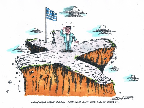 Cartoon: Griechenland-Krise (medium) by mandzel tagged griechenland,tsipras,lösungswege,pleite,eu,verhandlungen,staatsbankrott,griechenland,tsipras,lösungswege,pleite,eu,verhandlungen,staatsbankrott
