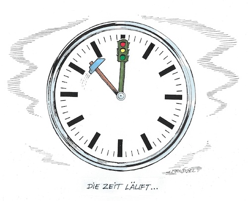 Cartoon: Kurz vor zwölf (medium) by mandzel tagged deutschland,ampelregierung,endphase,wirtschaftspapier,streit,provokationen,deutschland,ampelregierung,endphase,wirtschaftspapier,streit,provokationen