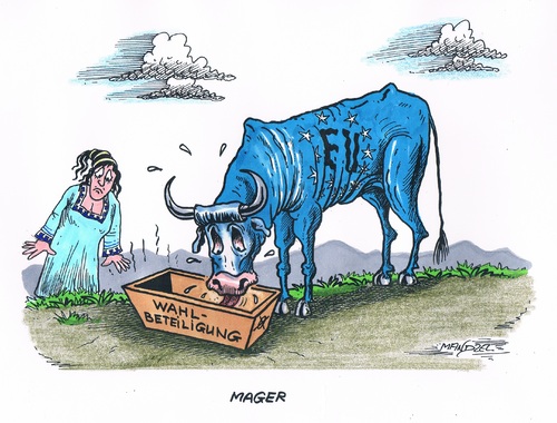 Cartoon: Magersucht in der EU (medium) by mandzel tagged eu,magersucht,wahlen,magersucht,eu,wahlen