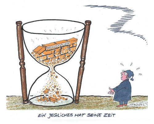 Cartoon: Morsche Mauer gegen rechts (medium) by mandzel tagged deutschland,mauer,rechtsradikalismus,union,europa,deutschland,mauer,rechtsradikalismus,union,europa