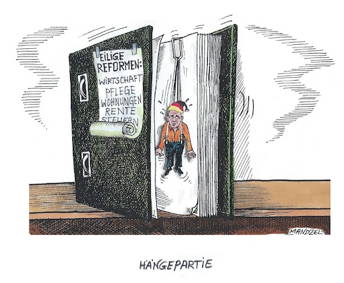 Cartoon: Opfer Schwarz-Roter Koalition (medium) by mandzel tagged deutschland,michel,koalition,reformen,pflege,gesundheit,bürokratie,wirtschaft,renten,deutschland,michel,koalition,reformen,pflege,gesundheit,bürokratie,wirtschaft,renten