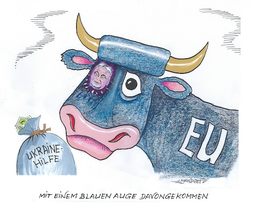 Cartoon: Orban (medium) by mandzel tagged eu,orban,ukrainehilfe,eu,orban,ukrainehilfe