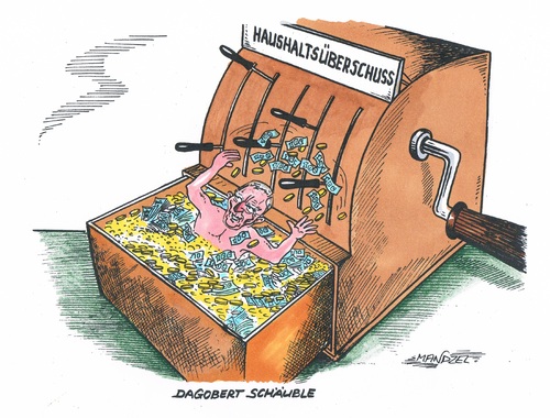 Cartoon: Schäubles Steuer-Bad (medium) by mandzel tagged haushaltsüberschuss,schäuble,dagobert,kasse,geld,steuern,haushaltsüberschuss,schäuble,dagobert,kasse,geld,steuern