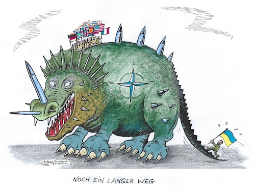 Cartoon: Selenskyj und die Nato (medium) by mandzel tagged nato,ukraine,russland,selenskyj,krieg,nato,ukraine,russland,selenskyj,krieg