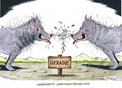 Cartoon: Waffenruhe (medium) by mandzel tagged ukraine,krieg,russland,westen,konfliktlösung,waffenruhe,ukraine,krieg,russland,westen,konfliktlösung,waffenruhe