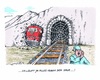 Cartoon: Bahnstreik (small) by mandzel tagged bahnstreik,gdl,stillstand,einigungsversagen