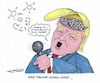 Cartoon: Blah-Blah (small) by mandzel tagged trump,usa,geheimdienst,putin,wahlhilfe,kritik
