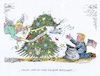 Cartoon: Eine schlechte Botschaft (small) by mandzel tagged botschaft,usa,israel,weihnachtsbaum,jerusalem,friedensverhinderung,trump