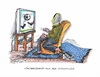 Cartoon: EM Beginn (small) by mandzel tagged em,eurokrise,fußballbegeisterung,willkommene,abwechslung