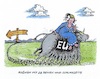 Cartoon: EU mit rechter Schlagseite (small) by mandzel tagged eu,rechtspopulismus,stier,schlagseite