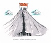 Cartoon: Gespaltener Gipfel (small) by mandzel tagged gipfeltreffen,uneinigkeit,trump,usa,spaltung,ratlosigkeit