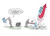 Cartoon: Große Worte von Merz (small) by mandzel tagged kanzler,merz,angeber,afd,deutschland,politik