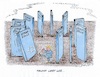Cartoon: Handelskrieg (small) by mandzel tagged trump,strafzölle,usa,handelskrieg,stahl,aluminium,auftragsschwund