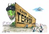 Cartoon: IS Terror im Blickpunkt (small) by mandzel tagged terror,is,bekämpfung,entsetzen,angst,gegenmaßnahmen