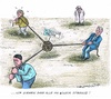 Cartoon: Koalition uneins (small) by mandzel tagged flüchtlingspolitik,koalition,merkel,seehofer,gabriel,uneinigkeit