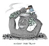 Cartoon: Meister der Selbstdarstellung (small) by mandzel tagged trump,usa,selbstlob
