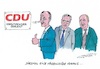 Cartoon: Merz mit der Nase vorn (small) by mandzel tagged cdu,vorsitz,merz,wahlen,desaster,chaos,neuaufstellung