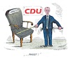Cartoon: Merz nimmt Maß (small) by mandzel tagged cdu,vorsitz,merz,wahlen,desaster,chaos,neuaufstellung