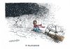 Cartoon: Obamas Einwandererpläne (small) by mandzel tagged obama,einwandererpläne,republikaner,gegenwind,schneegestöber