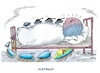 Cartoon: Schlafstörung (small) by mandzel tagged welt,aufrüstung,panzer,bomben,atomwaffen,ukraine,usa,deutschland,kriegstreiberei
