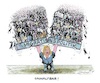 Cartoon: Schwer zu stemmen (small) by mandzel tagged deutschland,faeser,migration,überforderung,asyl,wohnungen,kosten