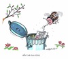 Cartoon: SPD saugt Nektar (small) by mandzel tagged spd,gabriel,steuerskandal,nektarsauger