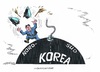 Cartoon: Spiel mit dem Feuer (small) by mandzel tagged nordkorea,bombe,spiel,mit,dem,feuer,lunte,kim