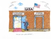 Cartoon: Trumps Einwanderungsreform (small) by mandzel tagged usa,trump,einwanderung,reform,asyl,demokraten,republikaner