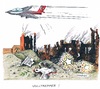 Cartoon: Türkei bombardiert Kurdistan (small) by mandzel tagged türkei,friedensprozess,pkk,kurden,bombardement