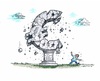 Cartoon: Verfall der Euro-Zone (small) by mandzel tagged euro,eurozone,denkmal,merkel,verfall,auflösungserscheinung